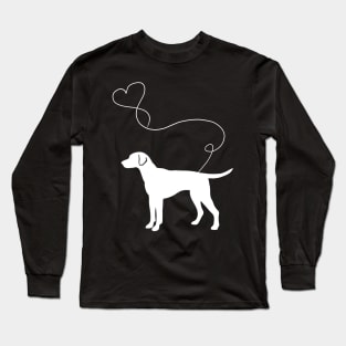 dog cute vizsla heart Long Sleeve T-Shirt